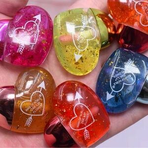 6pcs Colorful Heart-Shaped Lip Balms
